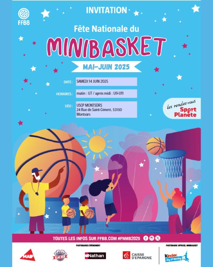 Fête nationale du mini-basket 2025 à Montsûrs