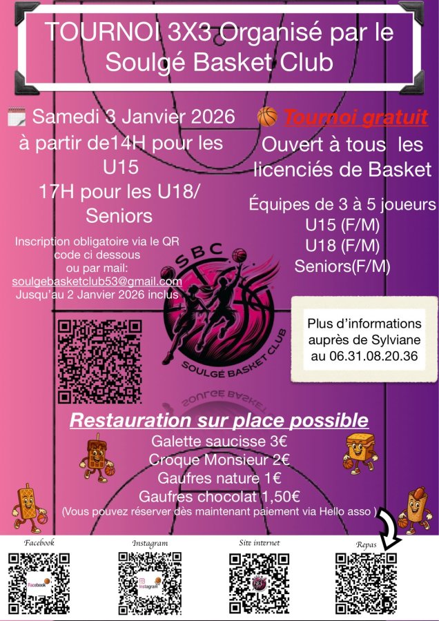 tournoi 3x3 SOULGÉ