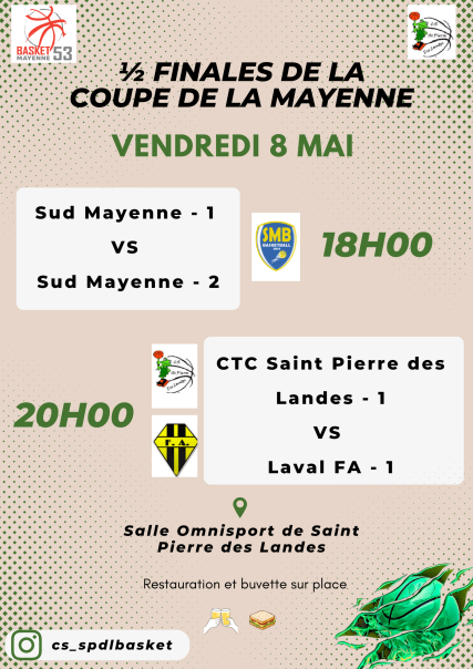 Coupe de la Mayenne 2026 : demi-finales