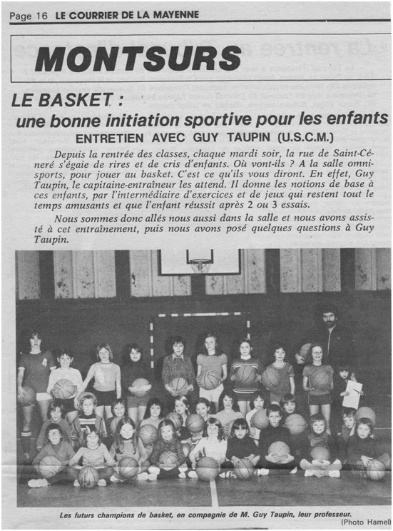 PHOTO N11 Article de Presse du mois davril 1973