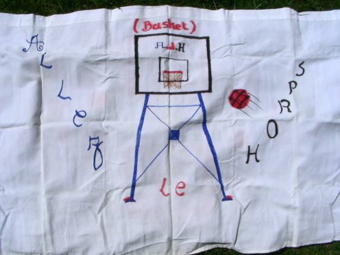 banderolle des premiers supporters