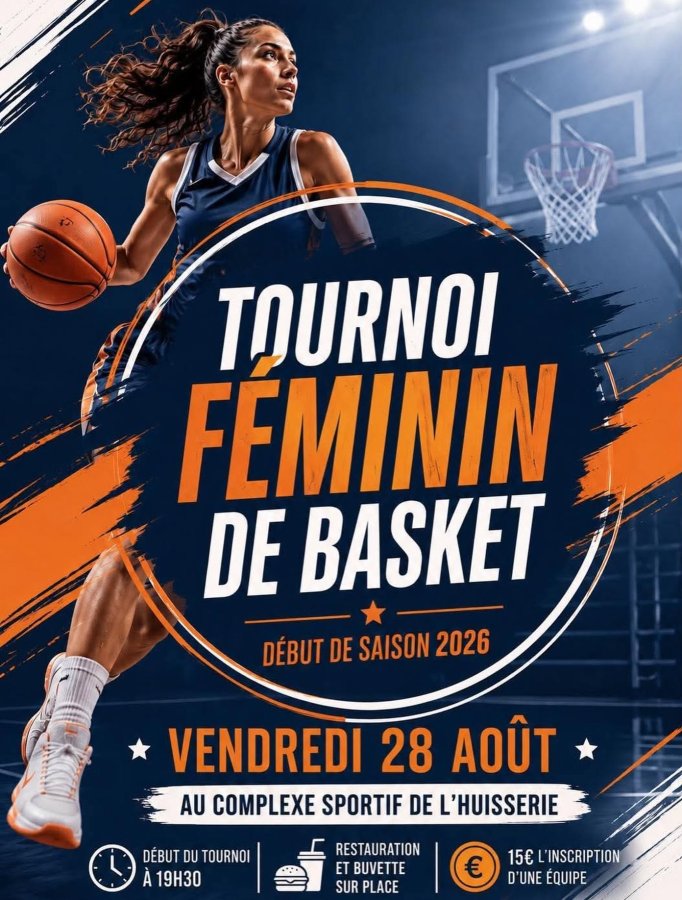 TOURNOI DE BASKET FÉMININ – DÉBUT DE SAISON 2026 à L'Huisserie