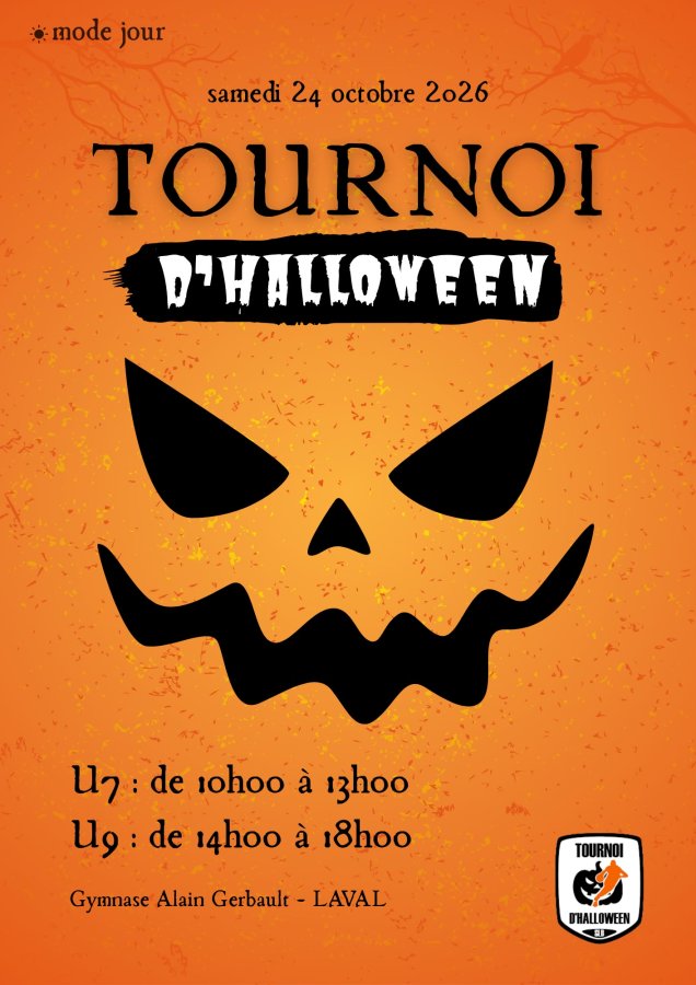 Tournoi minibasket D'HALLOWEEN 2026 DU STADE LAVALLOIS BASKET : U7 / U9