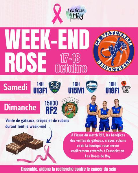 WEEK END ROSE - CA MAYENNAIS BASKET