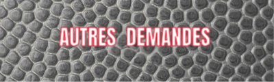 Autres demandes