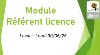 Réunion Référent Licence