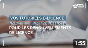 Envoi du lien de préinscription pour les renouvellements de licence | FFBB 2021